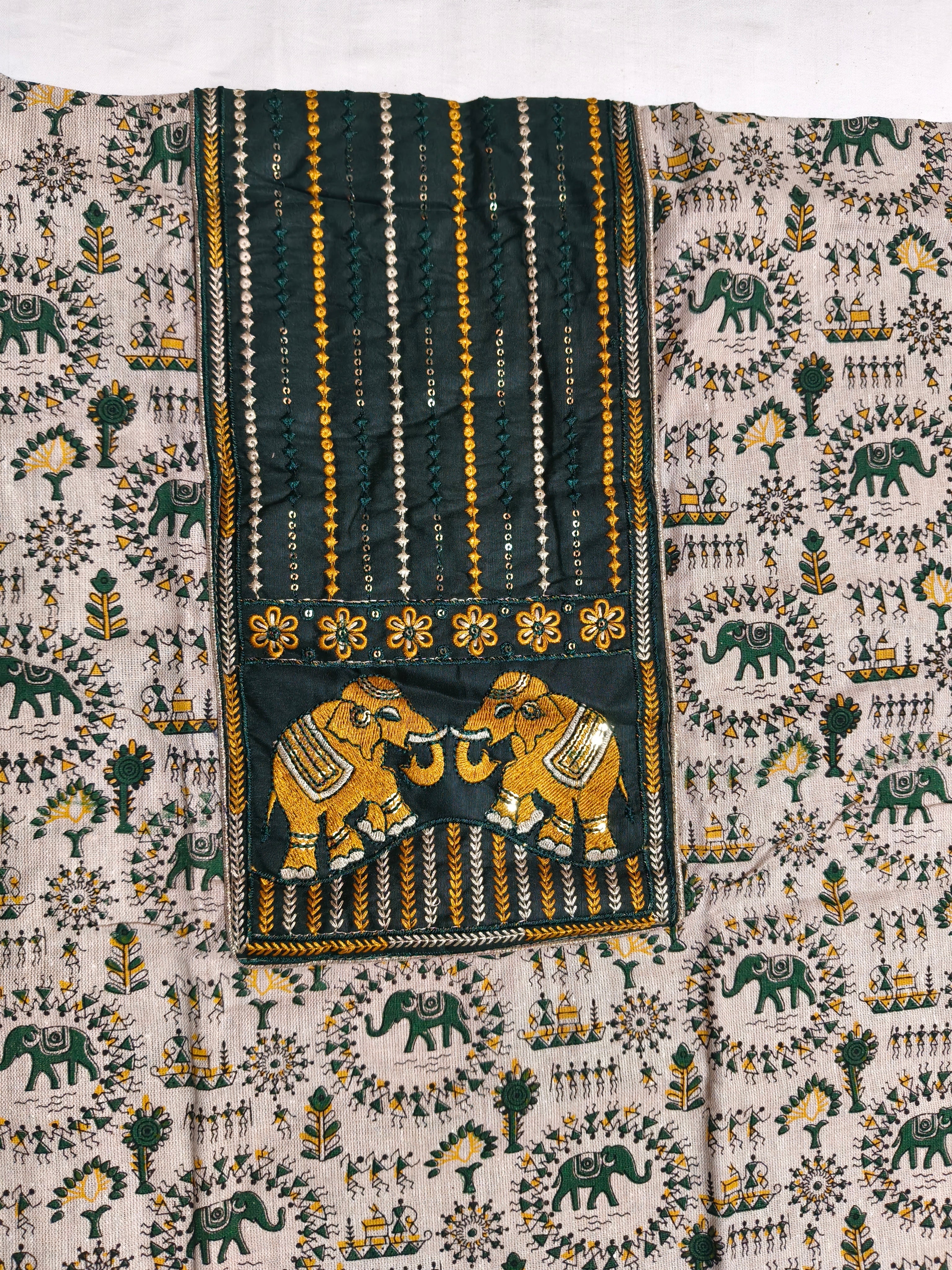Gajlok Warli Dress Material