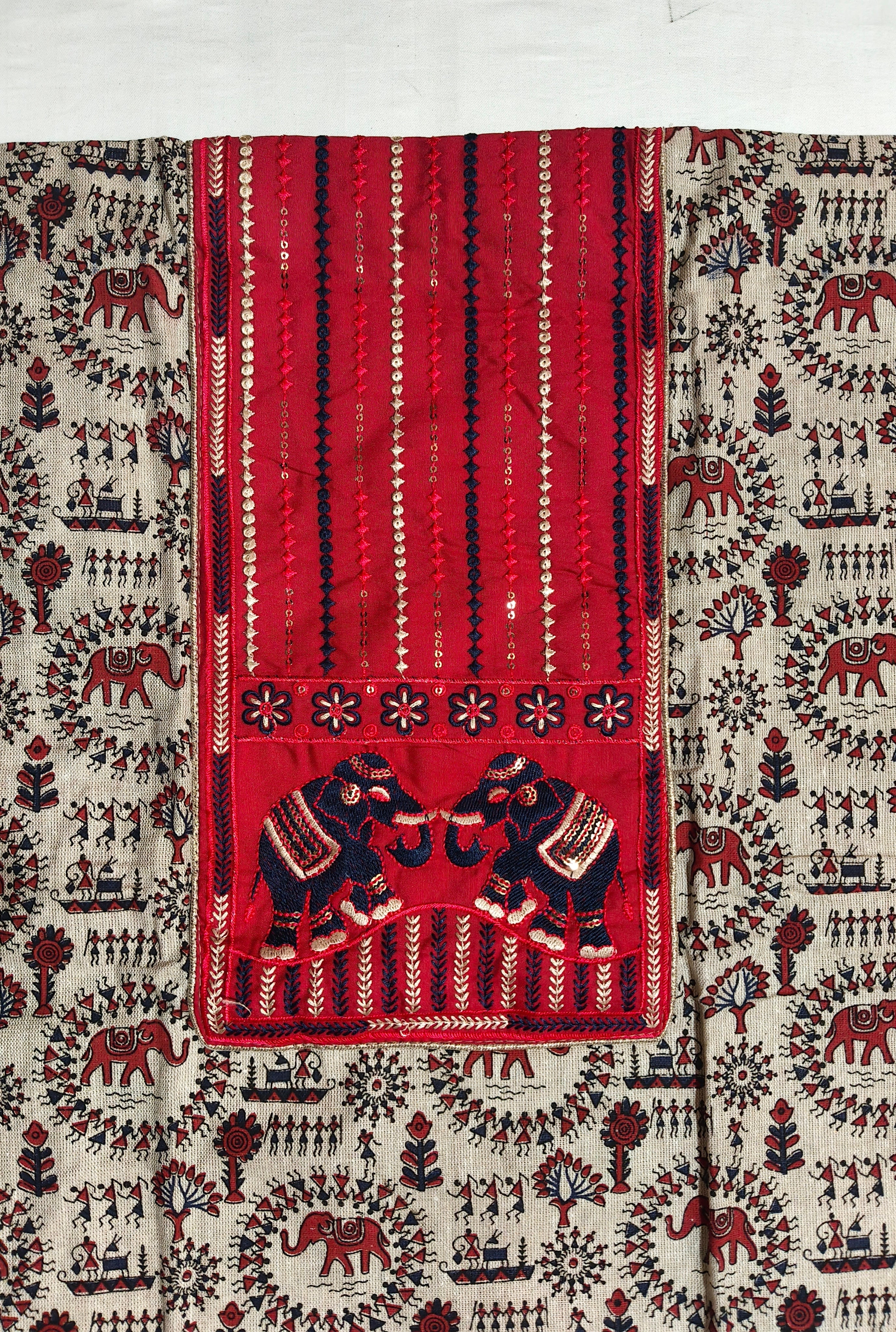 Gajlok Warli Dress Material