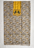 Double Hathi Dress Material yellow