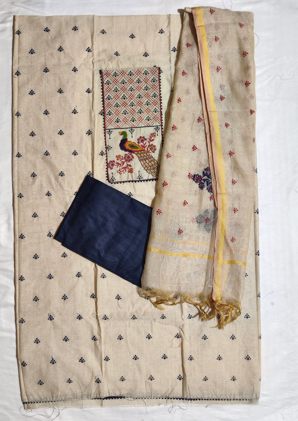Mayur Neel Khadi Dress Material