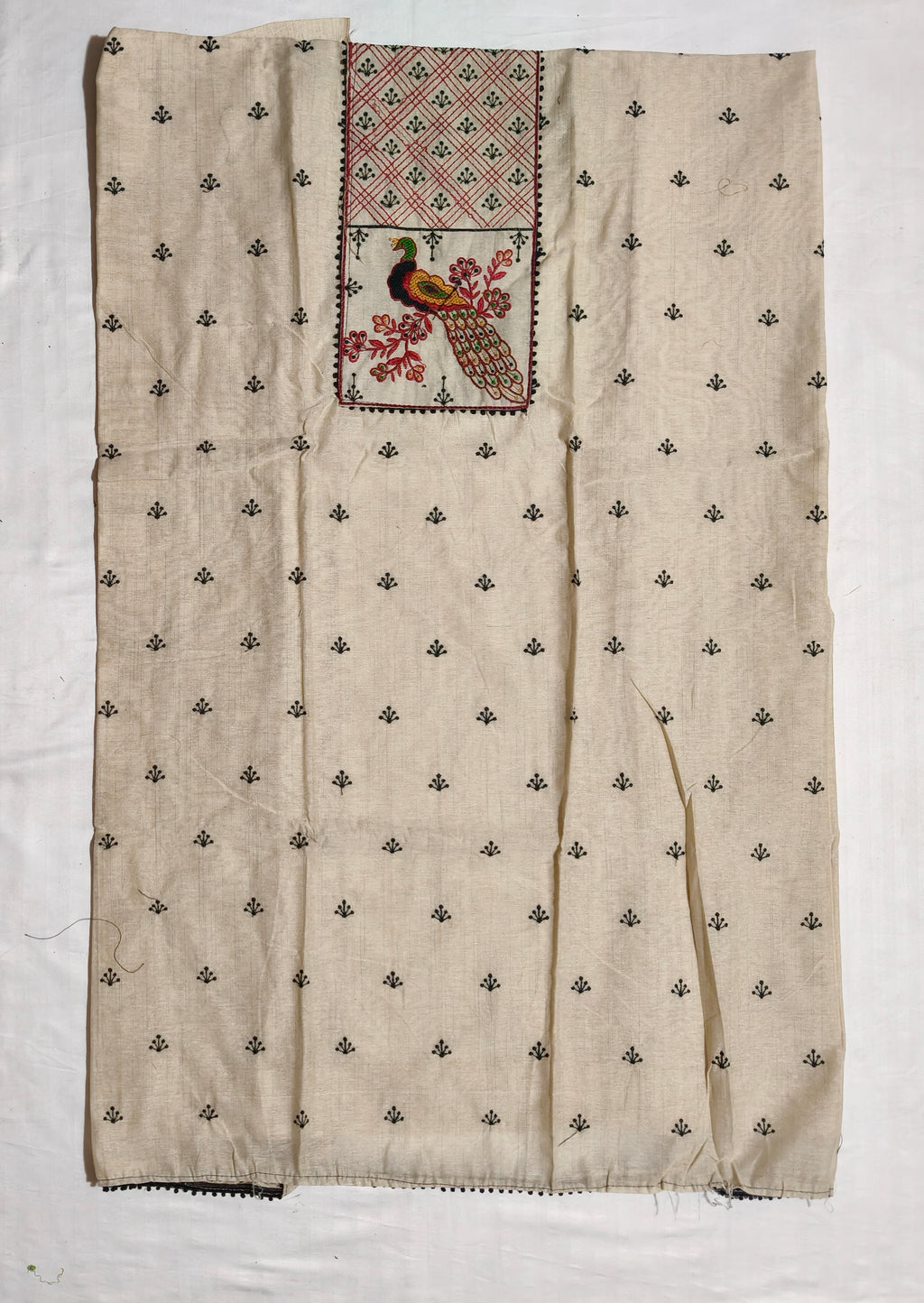 Neel Mayuri Khadi Dress Material