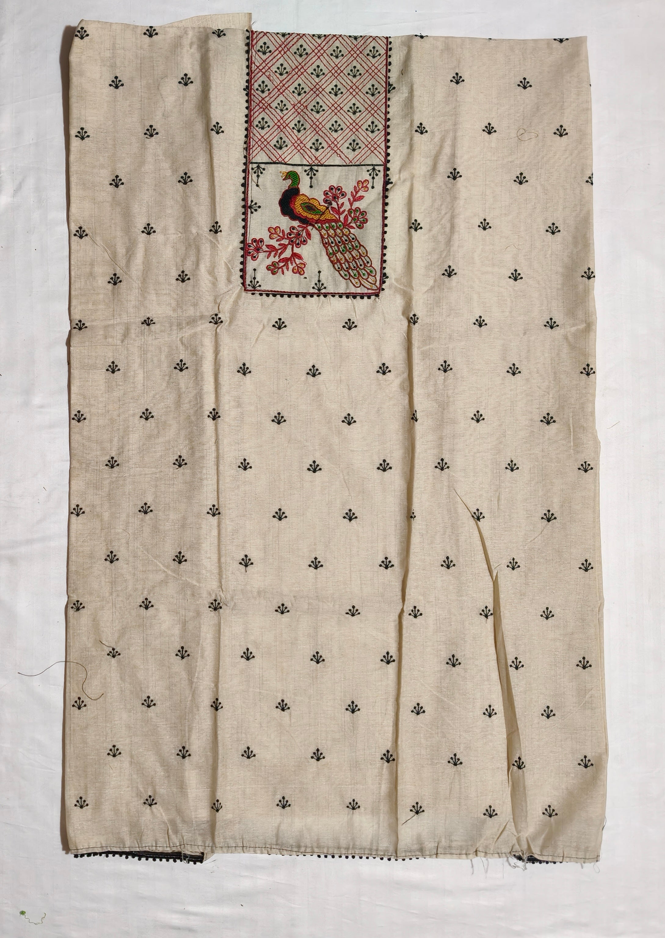 Neel Mayuri Khadi Dress Material