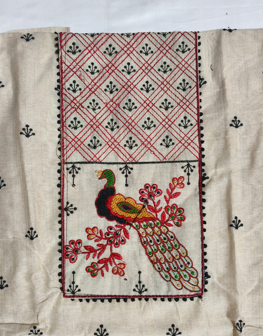 Neel Mayuri Khadi Dress Material