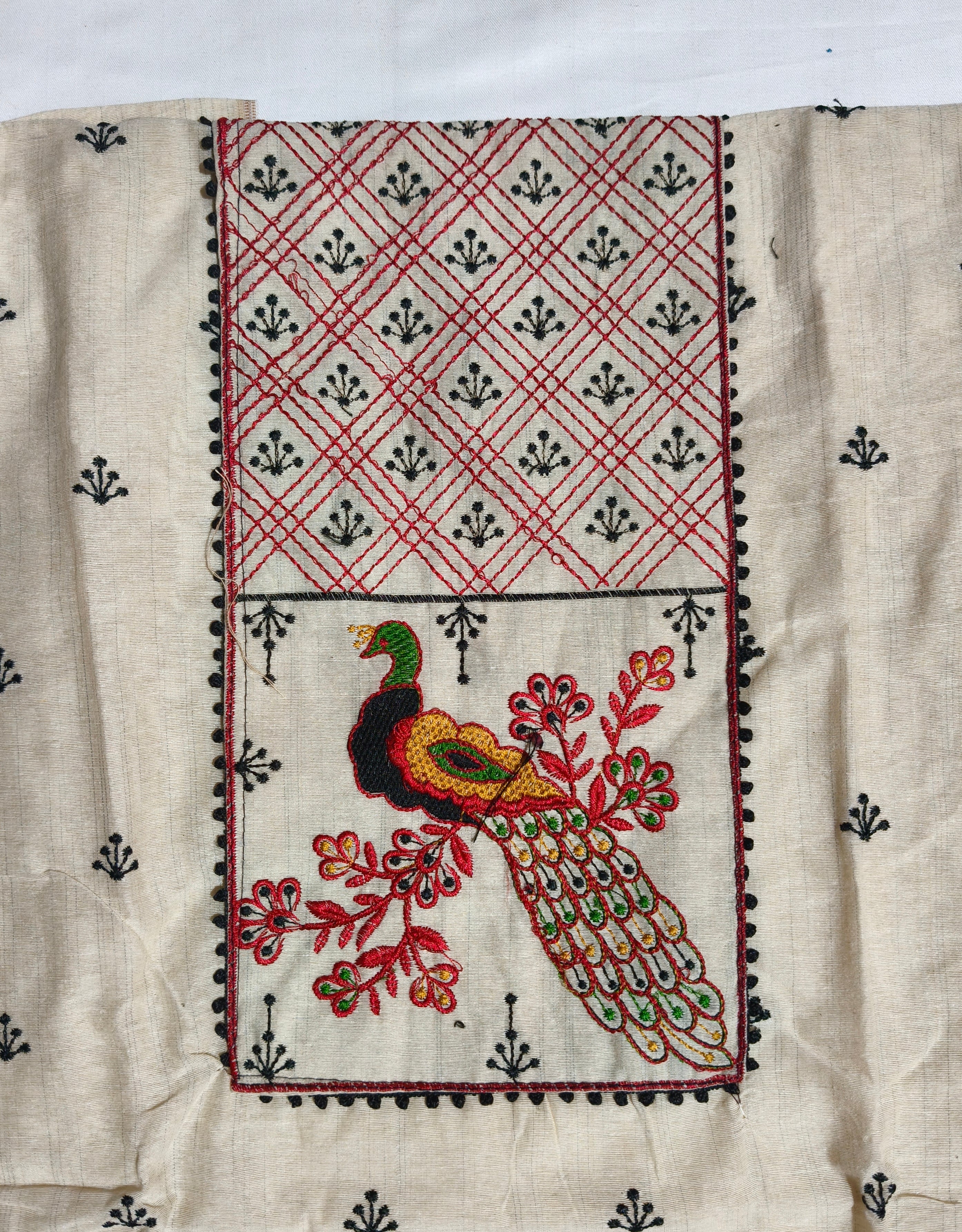 Neel Mayuri Khadi Dress Material