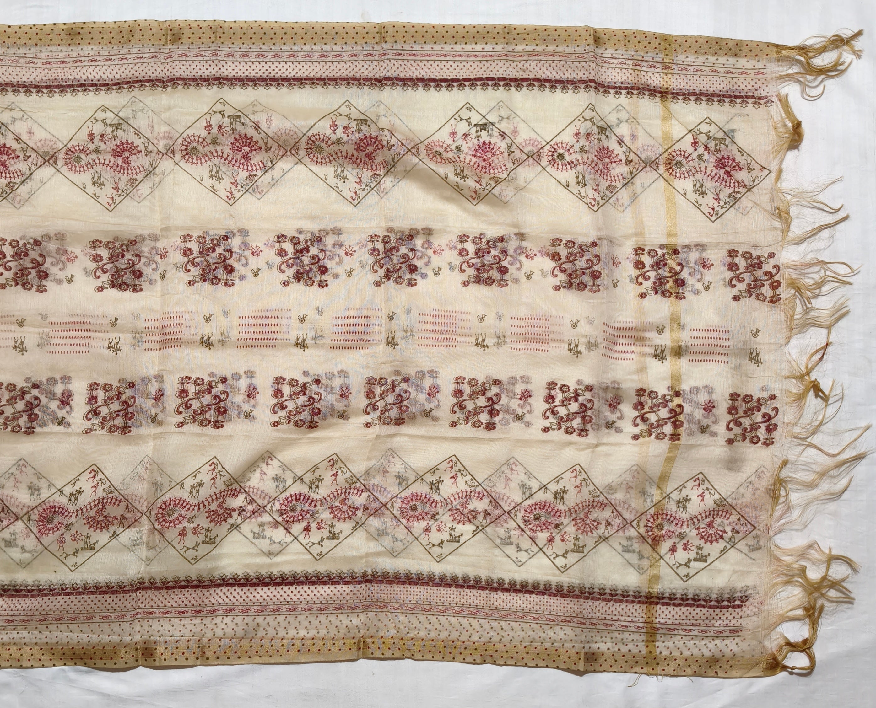 Laal Madhubani Dress Material