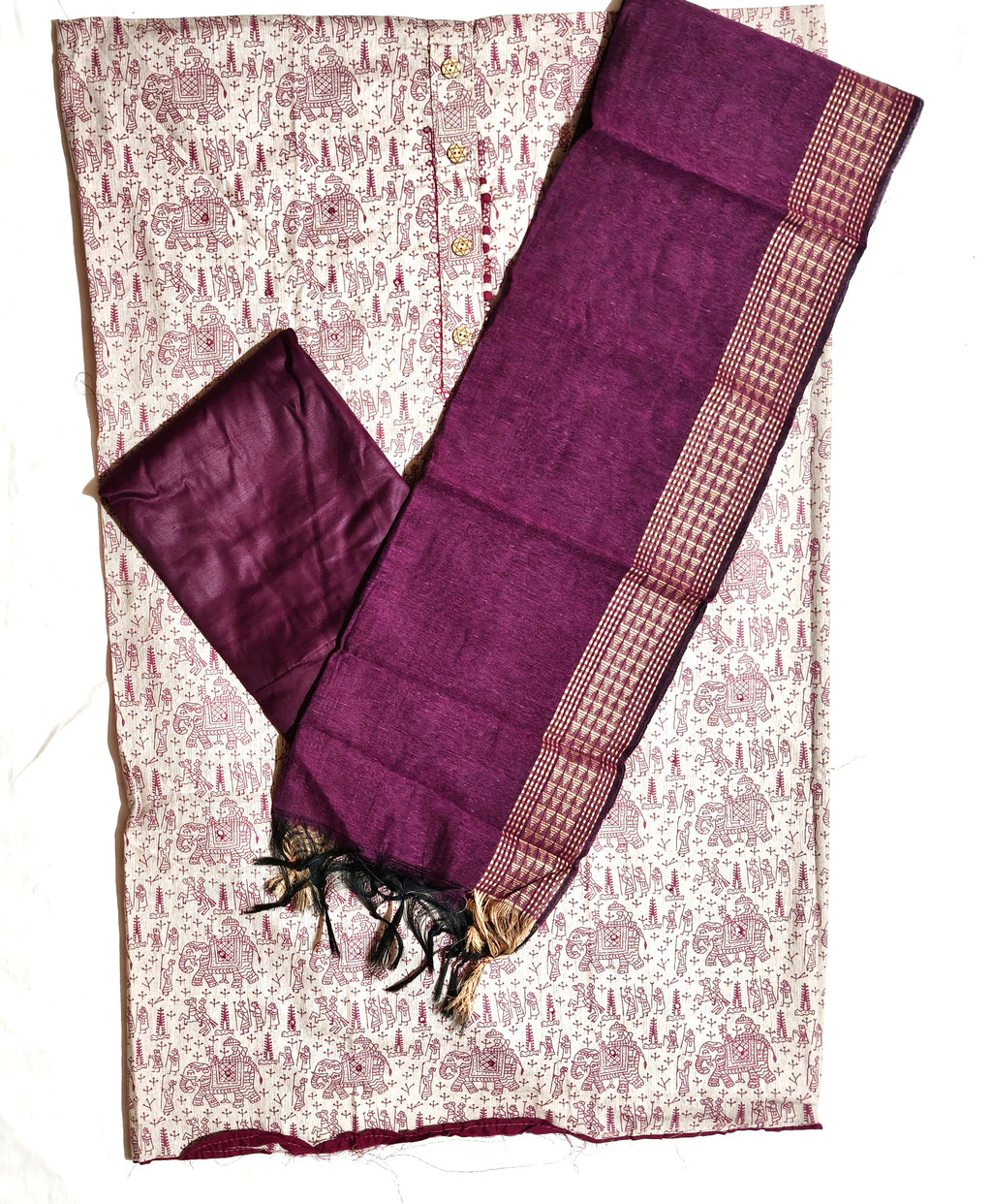 Baingani Gajlok Dress Material