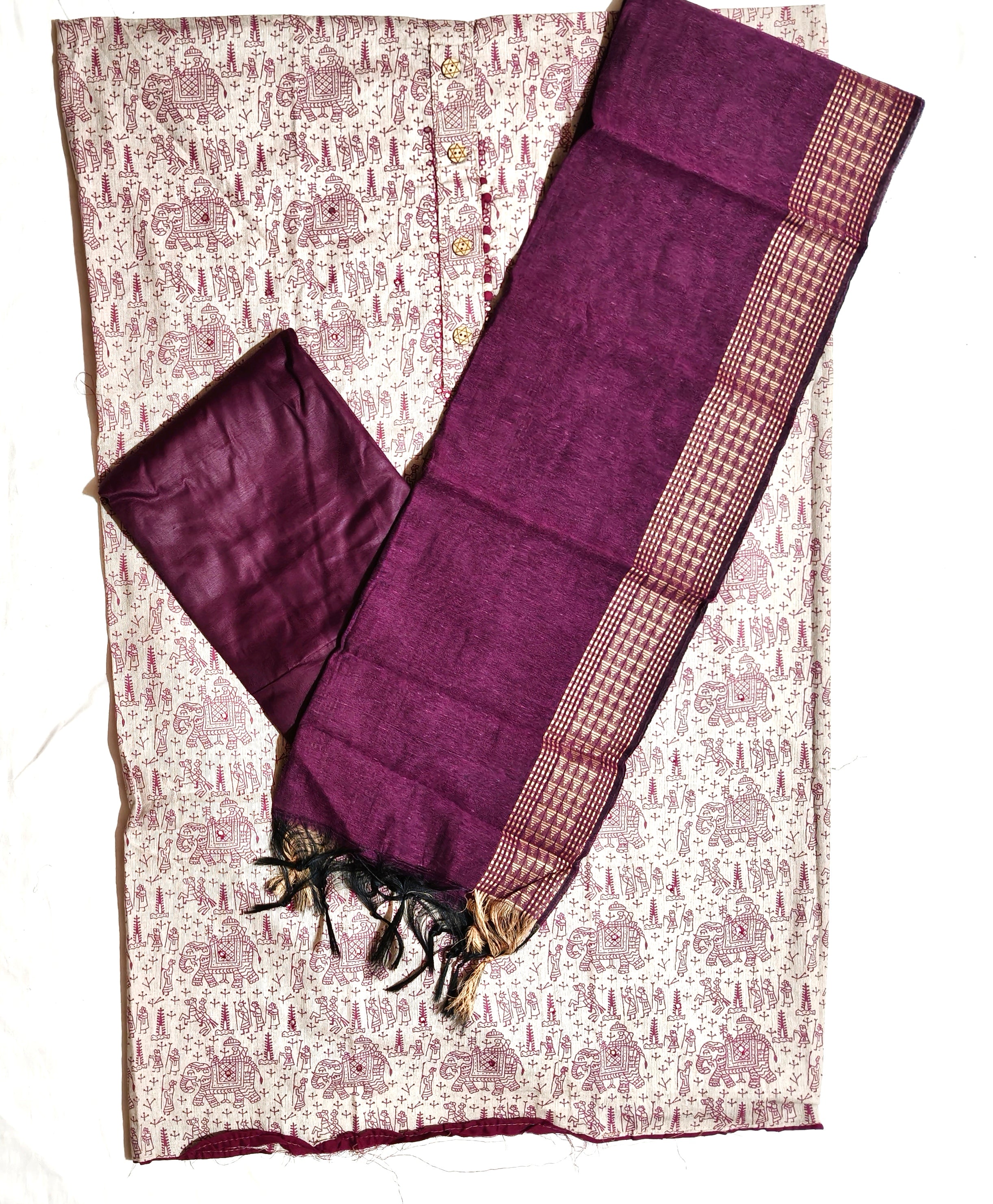 Baingani Gajlok Dress Material