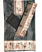 Kabil chanderi butti degital neck