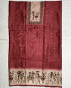 Kabil chanderi butti degital neck