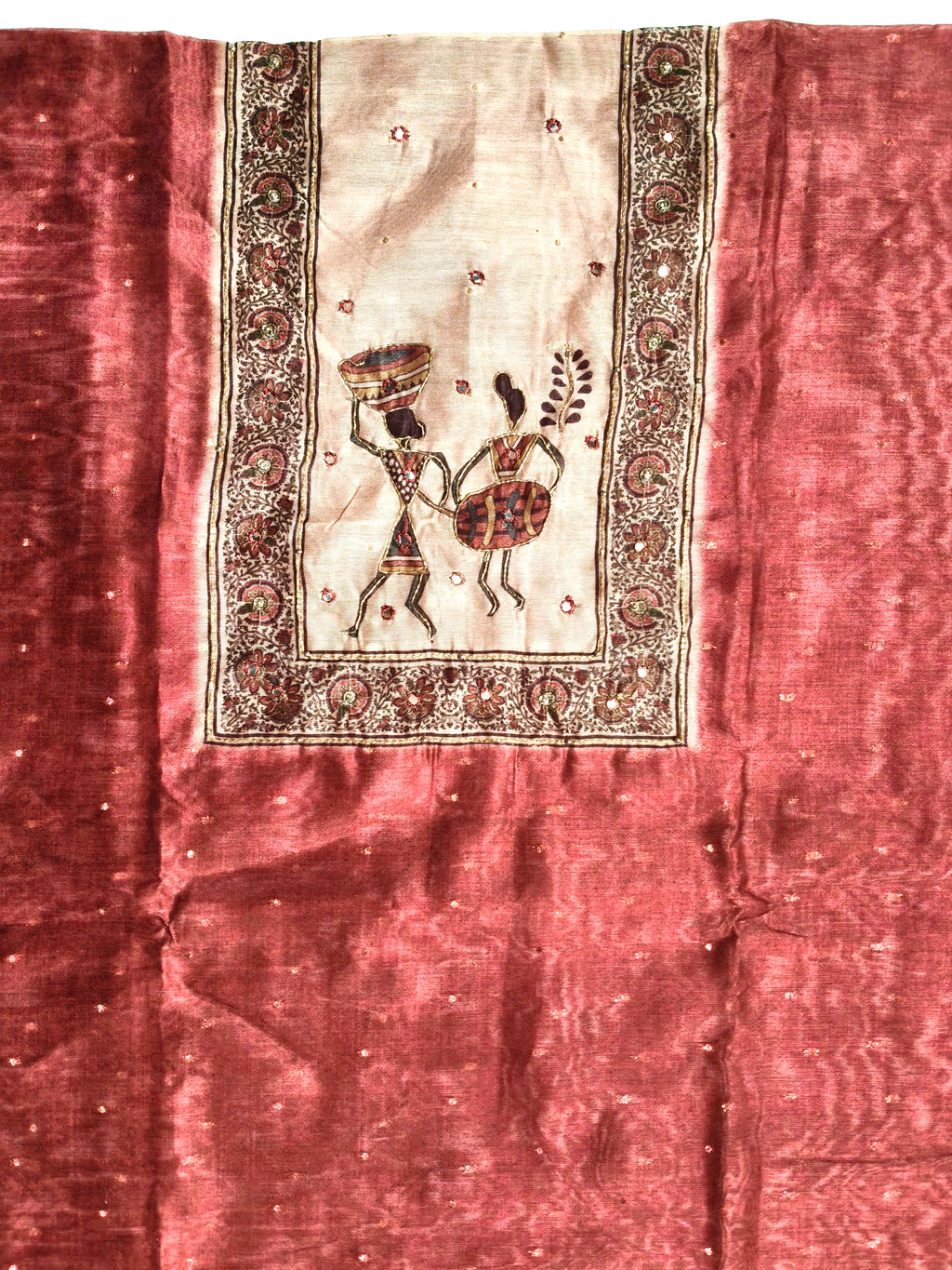 Kabil chanderi butti degital neck