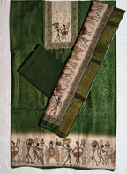 Kabil chanderi butti degital neck