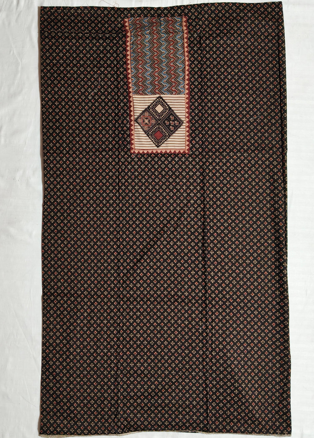 Surkh Ajrakh Dress Material