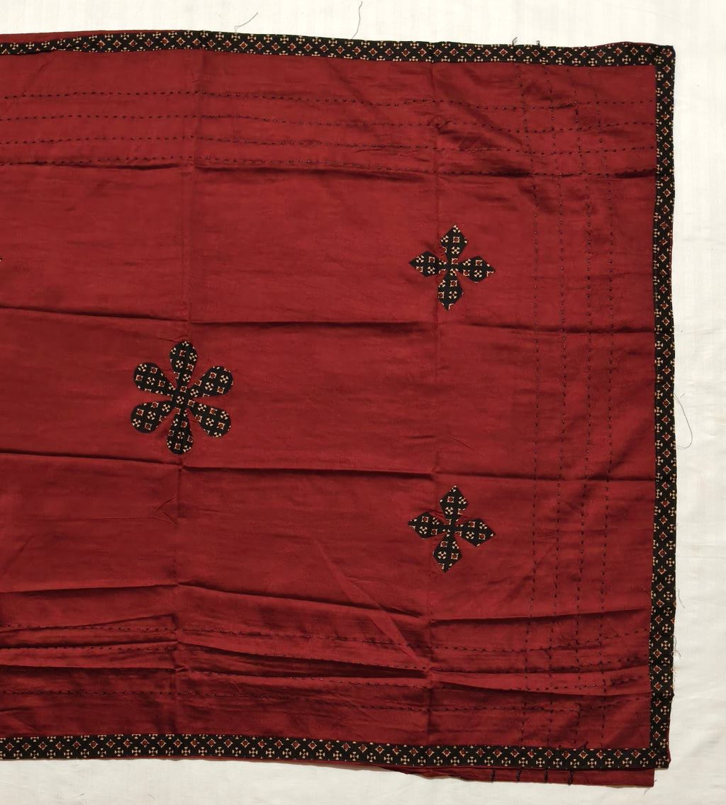 Surkh Ajrakh Dress Material