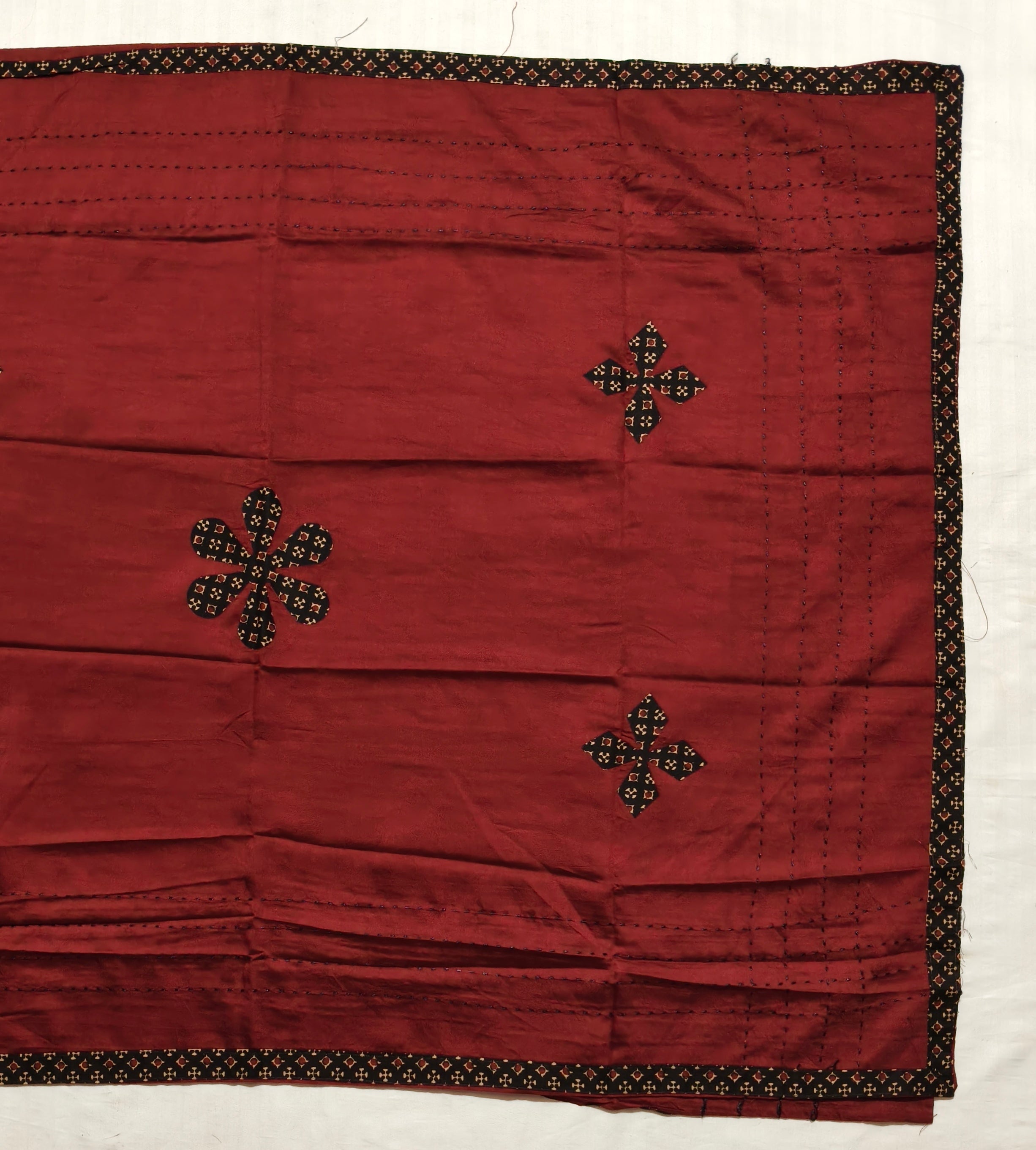 Surkh Ajrakh Dress Material