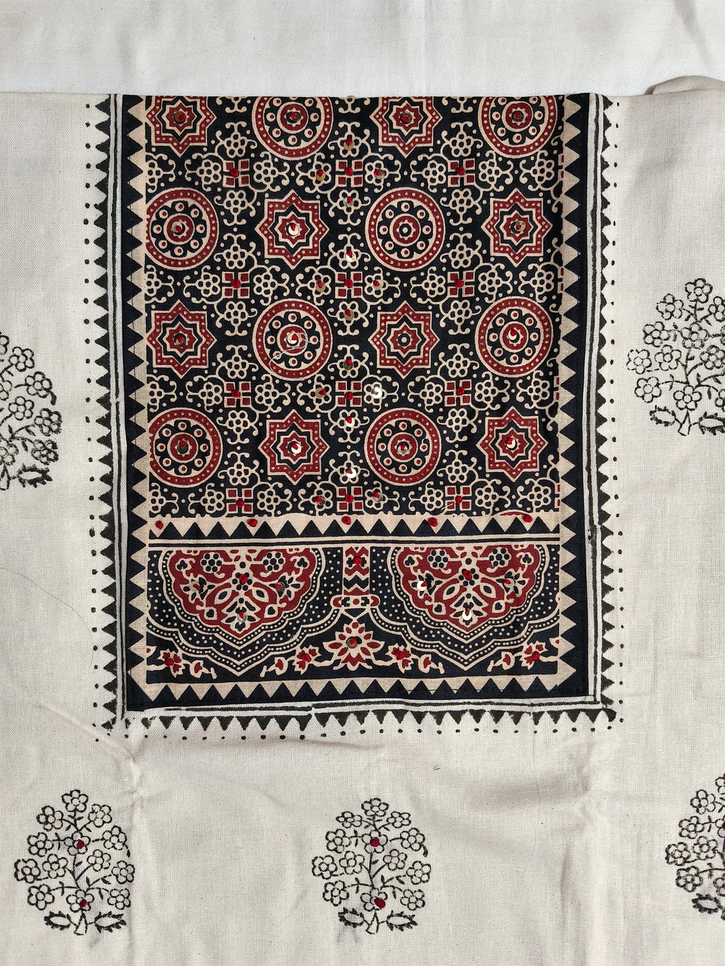 Noor-e-Ajrakh Dress Material