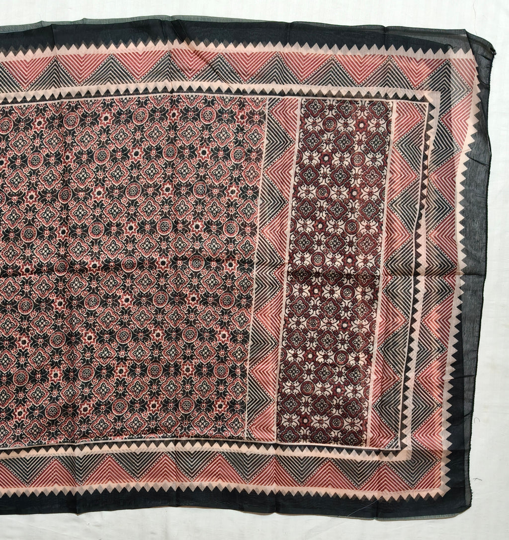 Noor-e-Ajrakh Dress Material