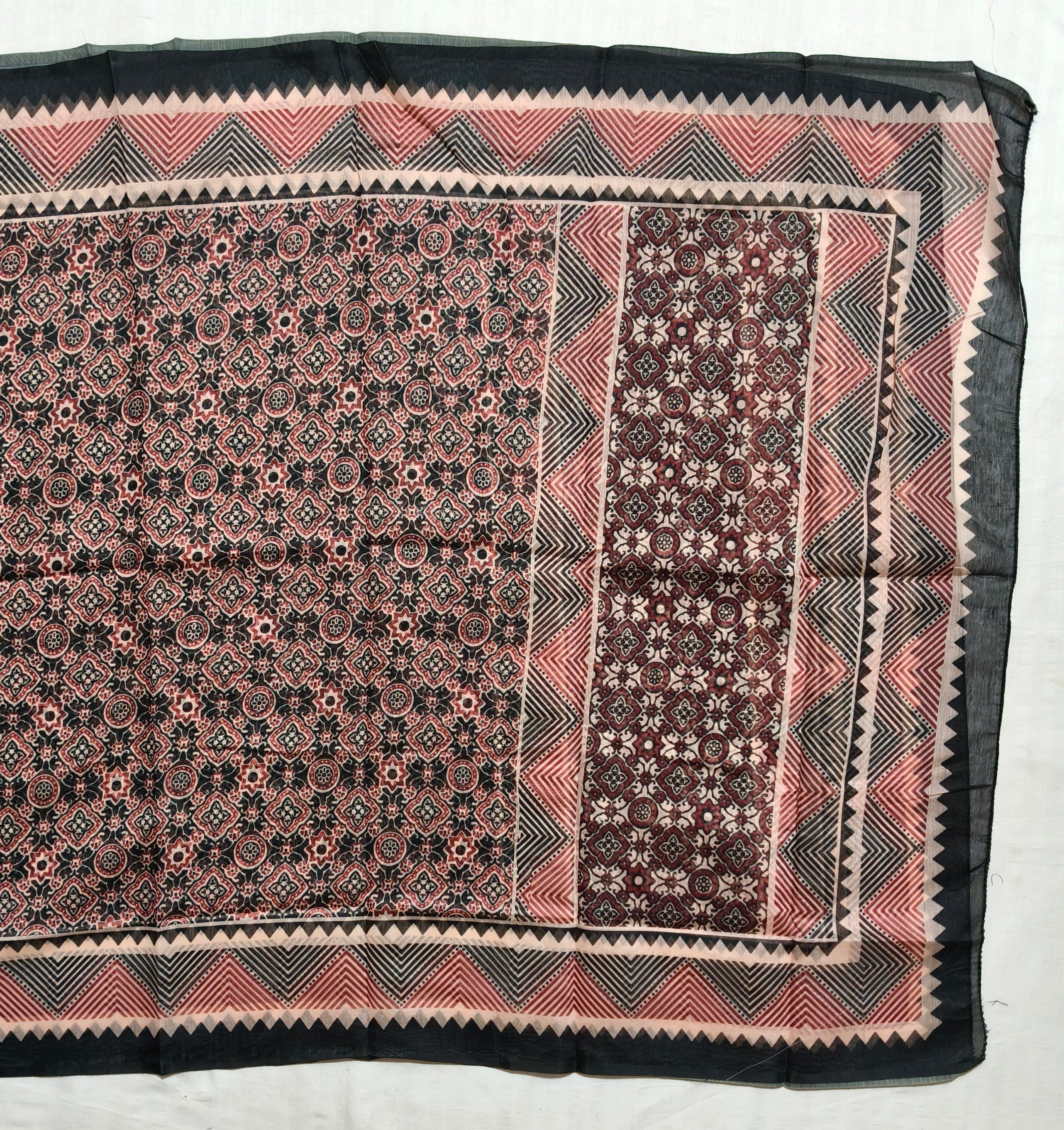 Noor-e-Ajrakh Dress Material