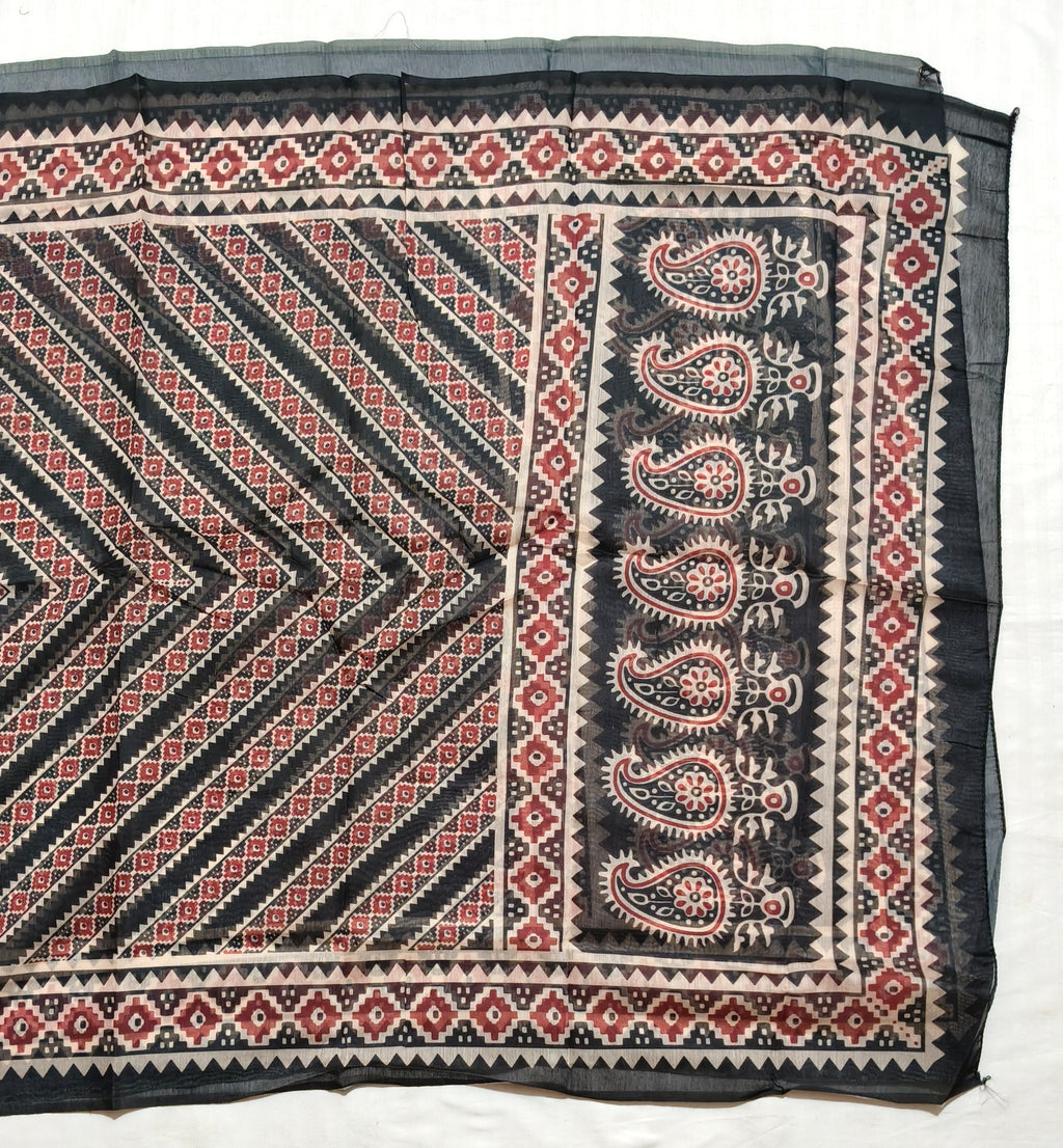 Noor-e-Ajrakh Dress Material
