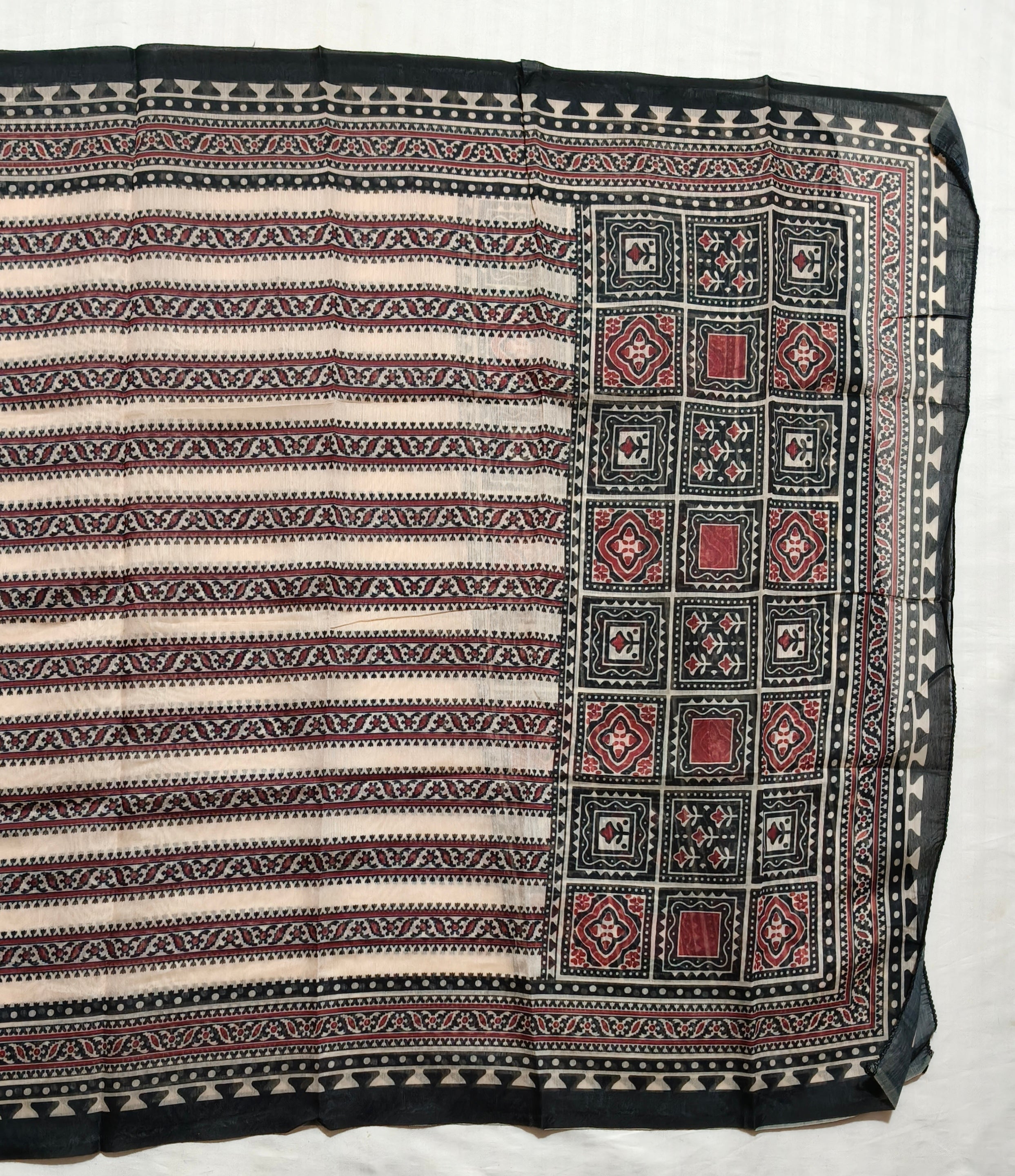 Noor-e-Ajrakh Dress Material