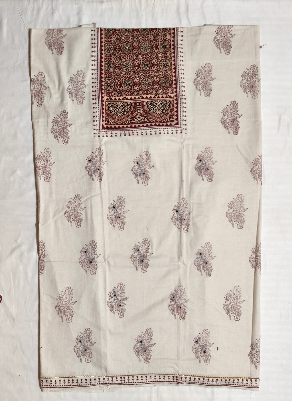 Noor-e-Ajrakh Dress Material
