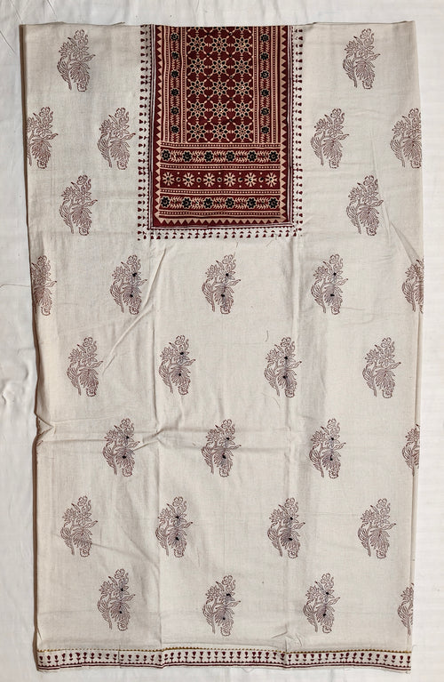 Noor-e-Ajrakh Dress Material
