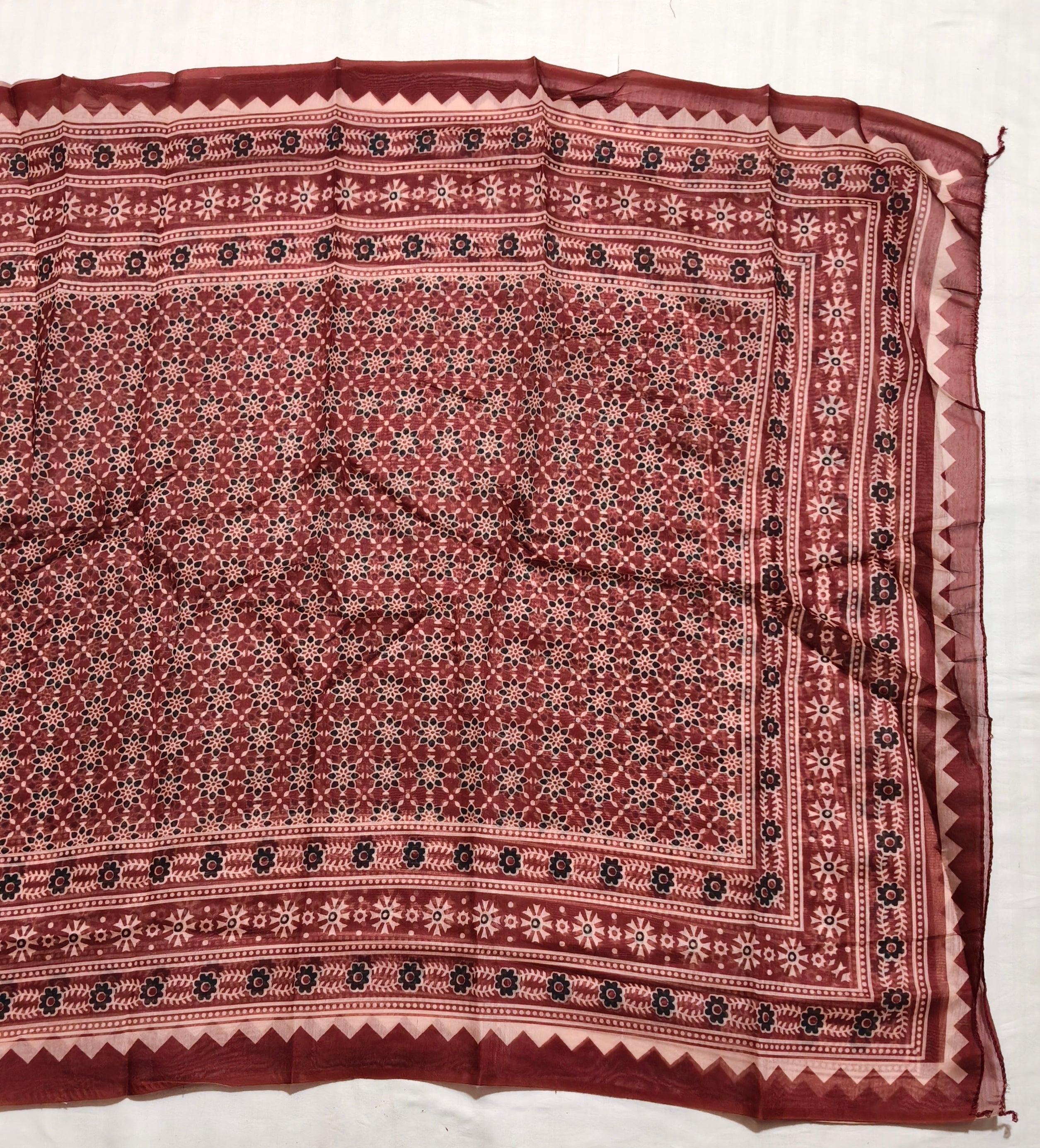 Noor-e-Ajrakh Dress Material
