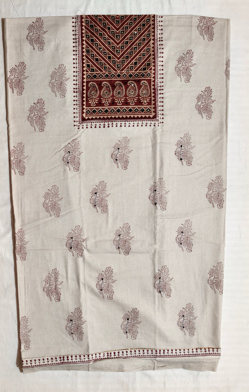 Noor-e-Ajrakh Dress Material