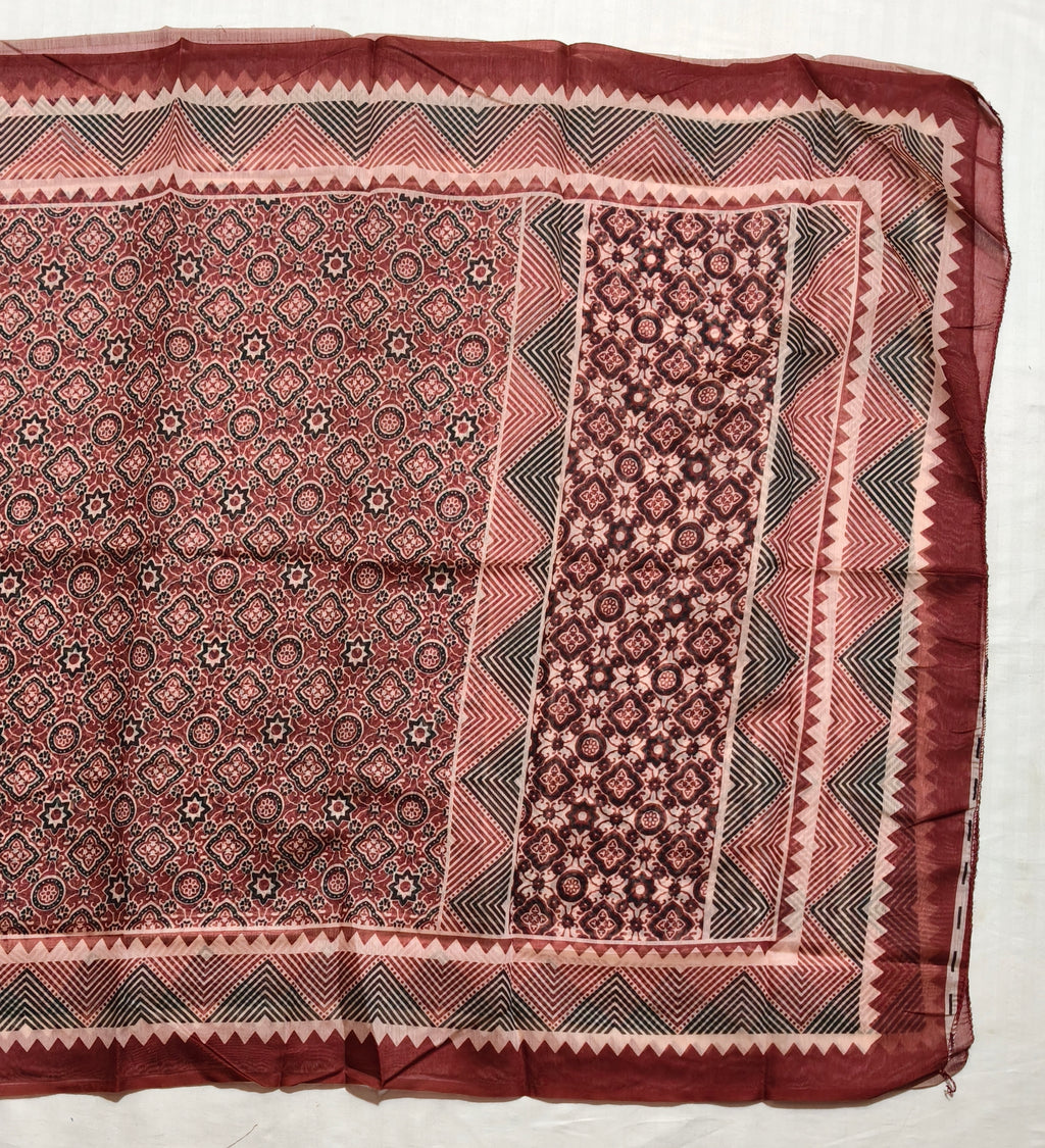 Noor-e-Ajrakh Dress Material