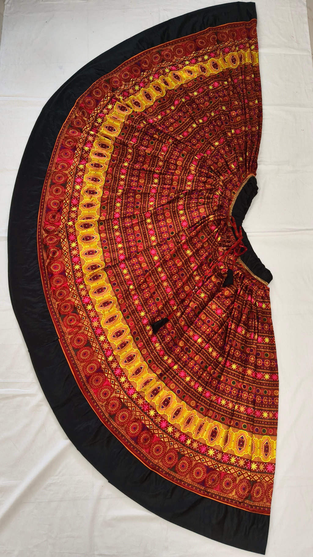 Melody Navratri Skirt Multicolour Black product view