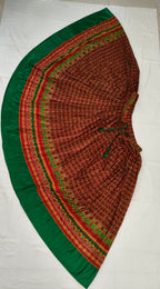 Melody Navratri Skirt contrast green border product view