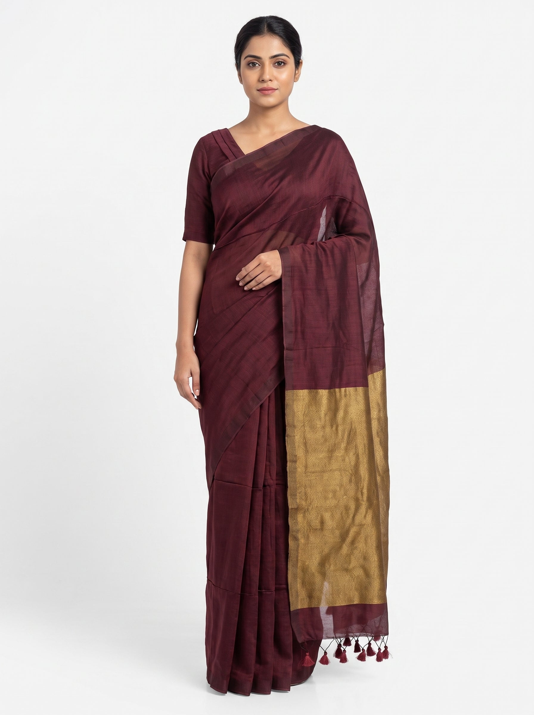 Modal Cotton Saree