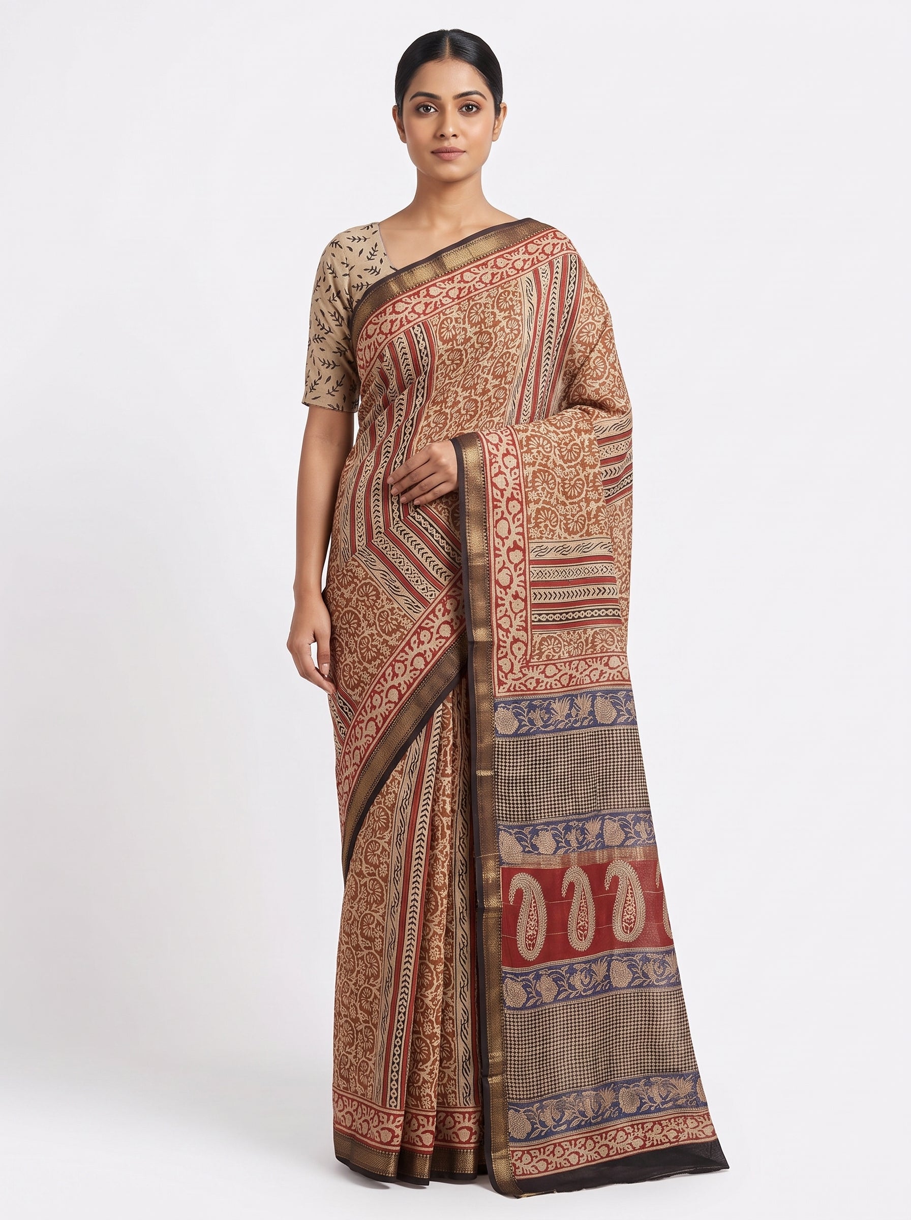 Maheshwari Cotton Saree