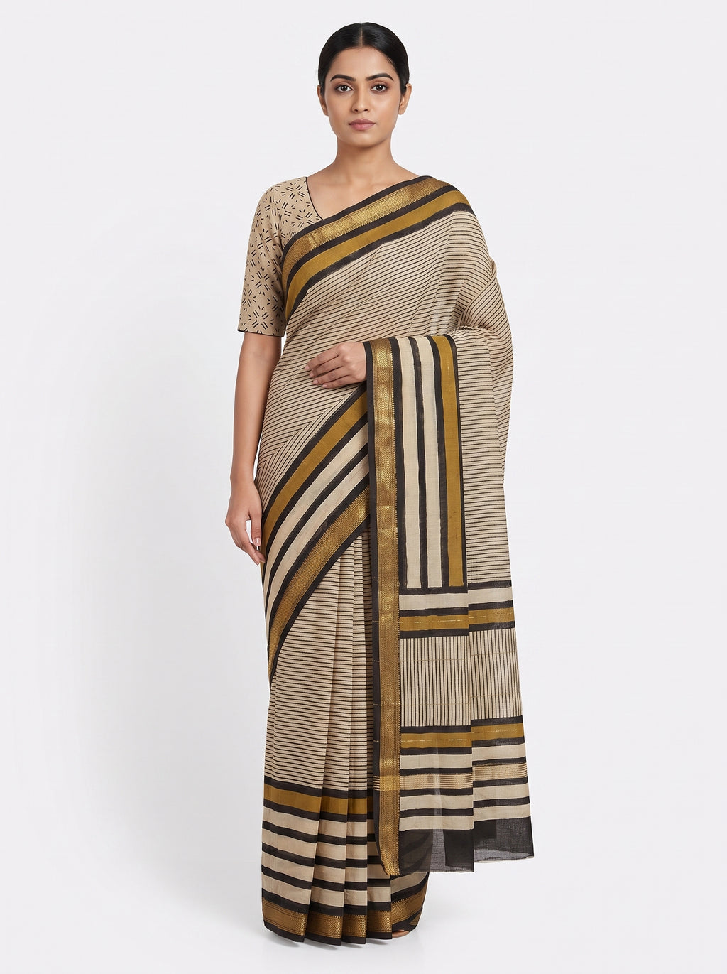 Maheshwari Cotton Saree