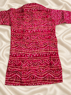 Chota Baadshah –  Pink Bandhani Print Kurta for Boys