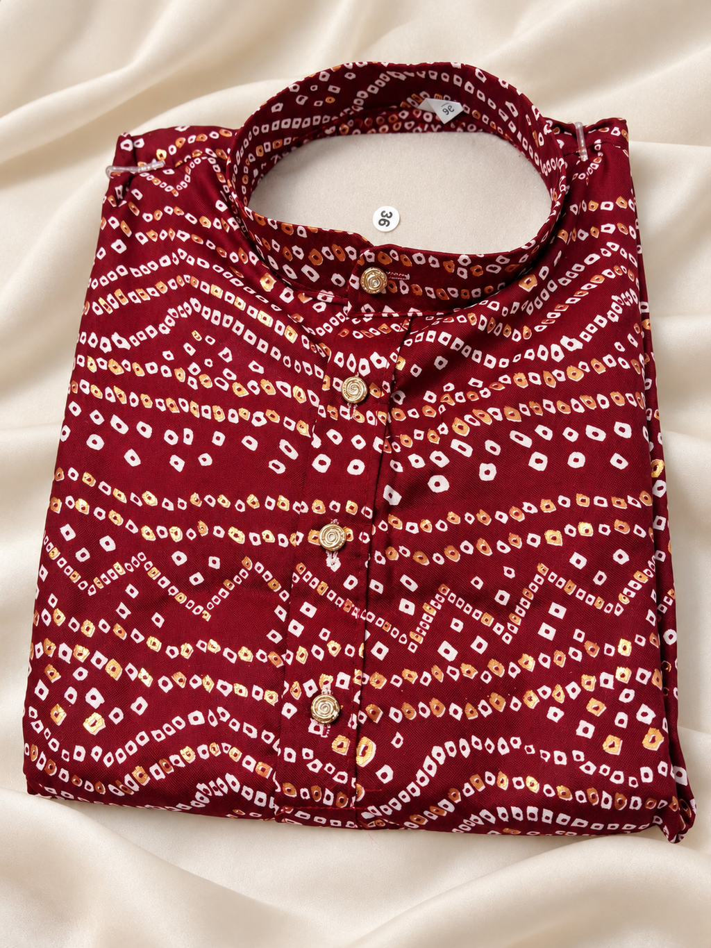 Desi Boyz – Bandhani Print Kurta for Men