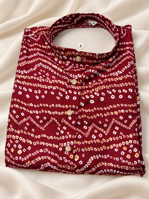 Desi Boyz – Bandhani Print Kurta for Men