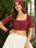 Desi Girls – Bandhani Print Designer Blouse for Women