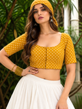 Desi Girls – Bandhani Print Designer Blouse for Women