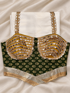 Mehendi Hai Rachne Wali – Teal &amp; Mustard Ajrakh Print Wedding Ghagra