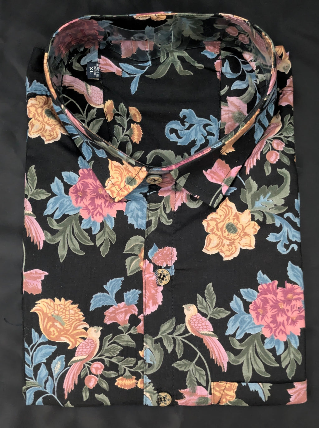 Black Floral Shirt