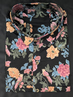 Black Floral Shirt