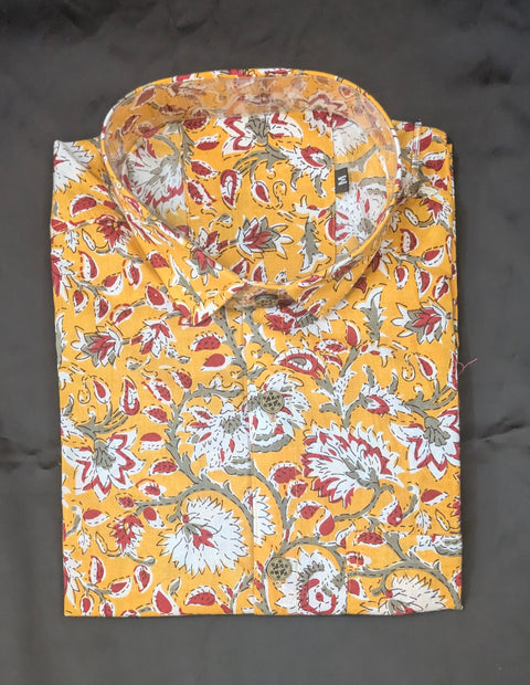 Marigold Floral Vine Shirt