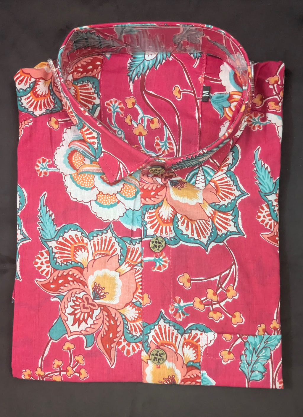 Rani Pink Tropical Bloom Shirt