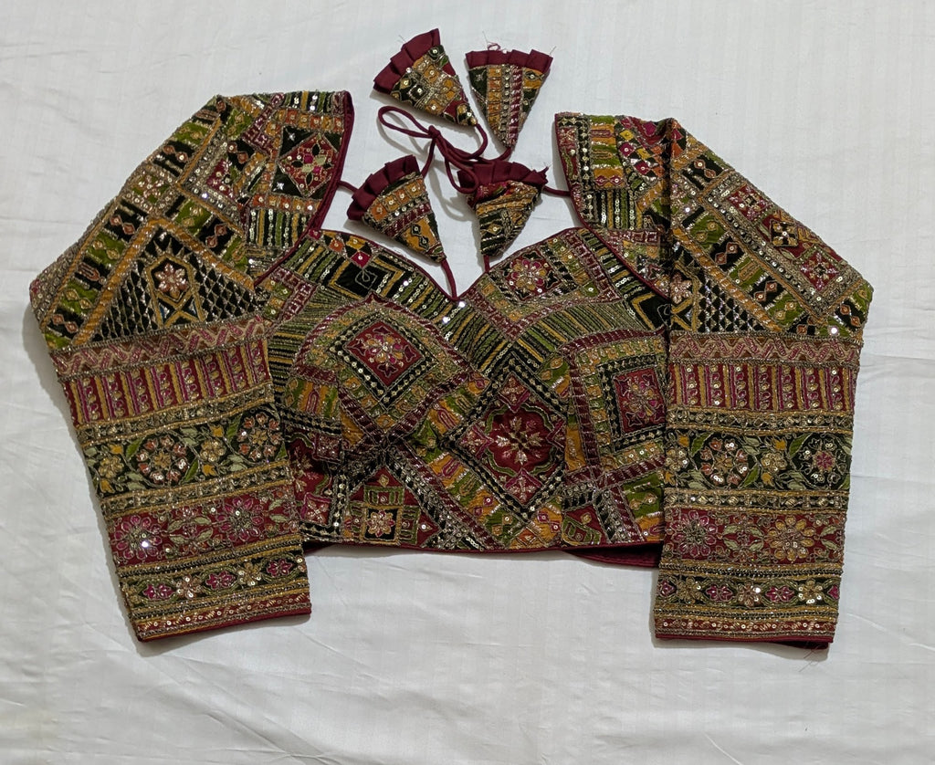 Heavy embroidered full sleeve Blouse