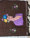 Pushpamukhi Hand Painted Saree