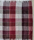 Linen Cotton Checks Saree