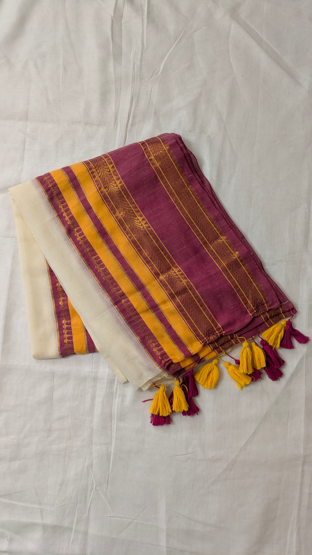 Onam Special Mul  Cotton Nakul Border Saree