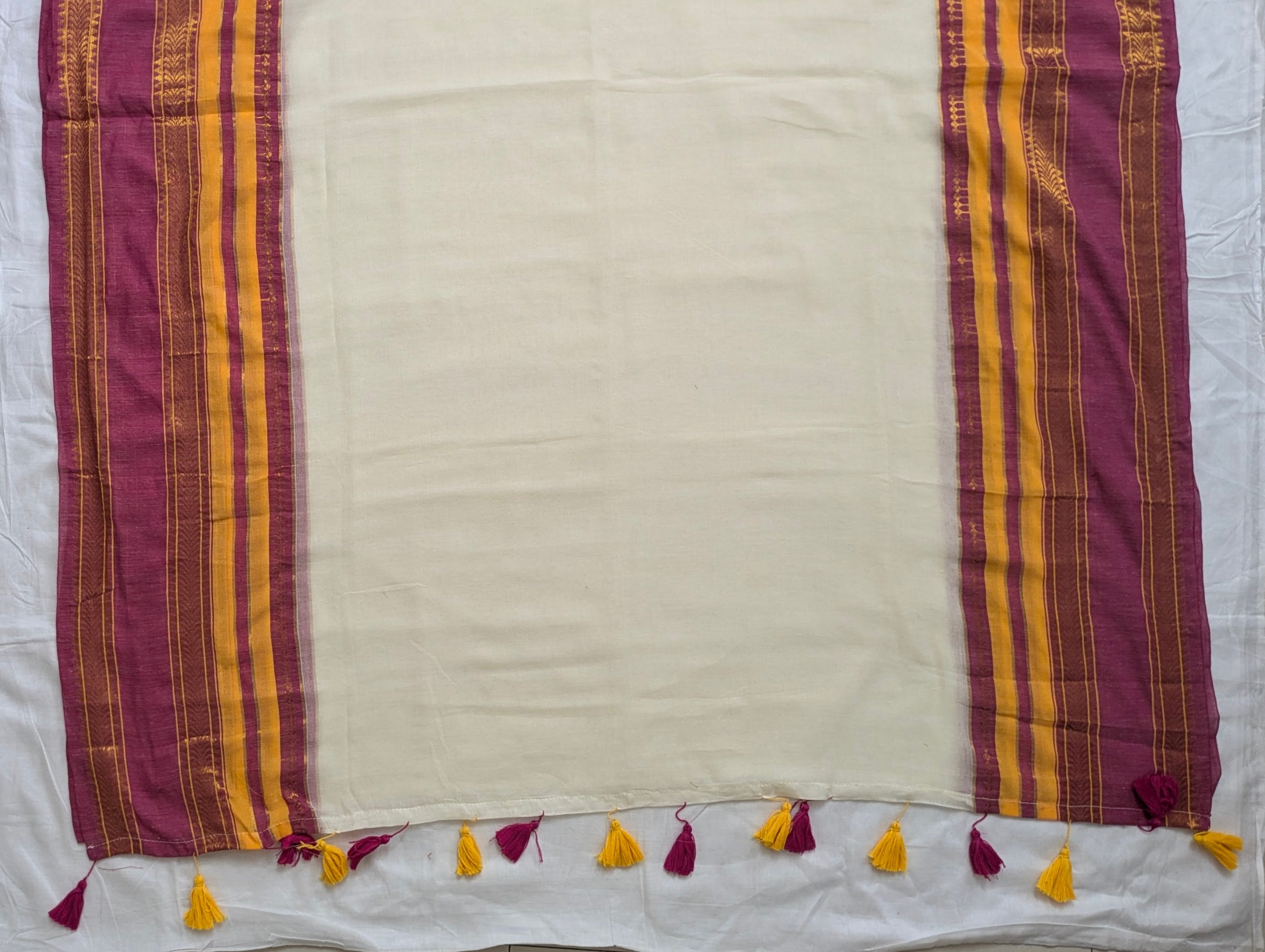 Onam Special Mul  Cotton Nakul Border Saree