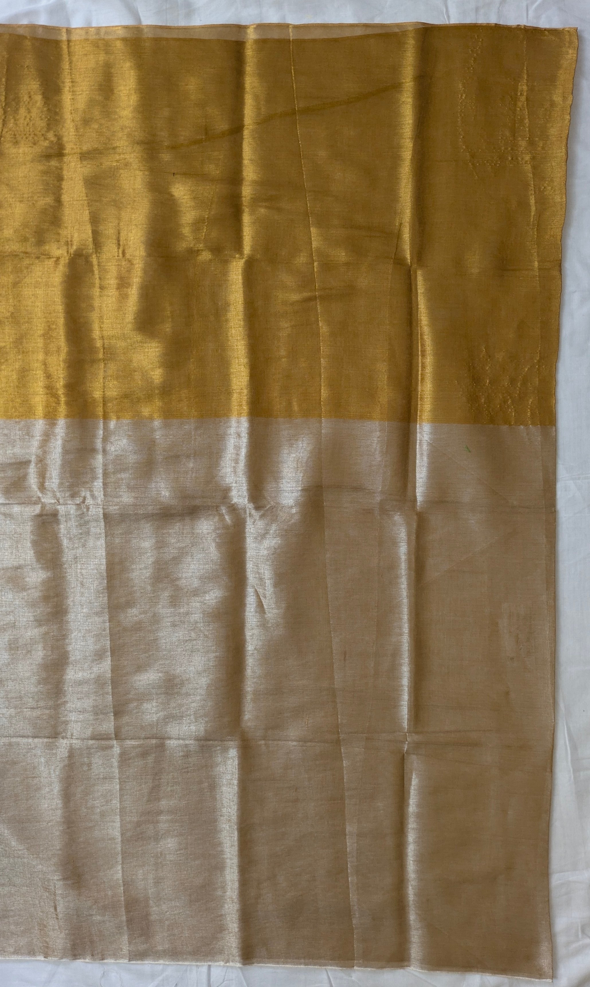 Onam Special Half Half Tissue Saree
