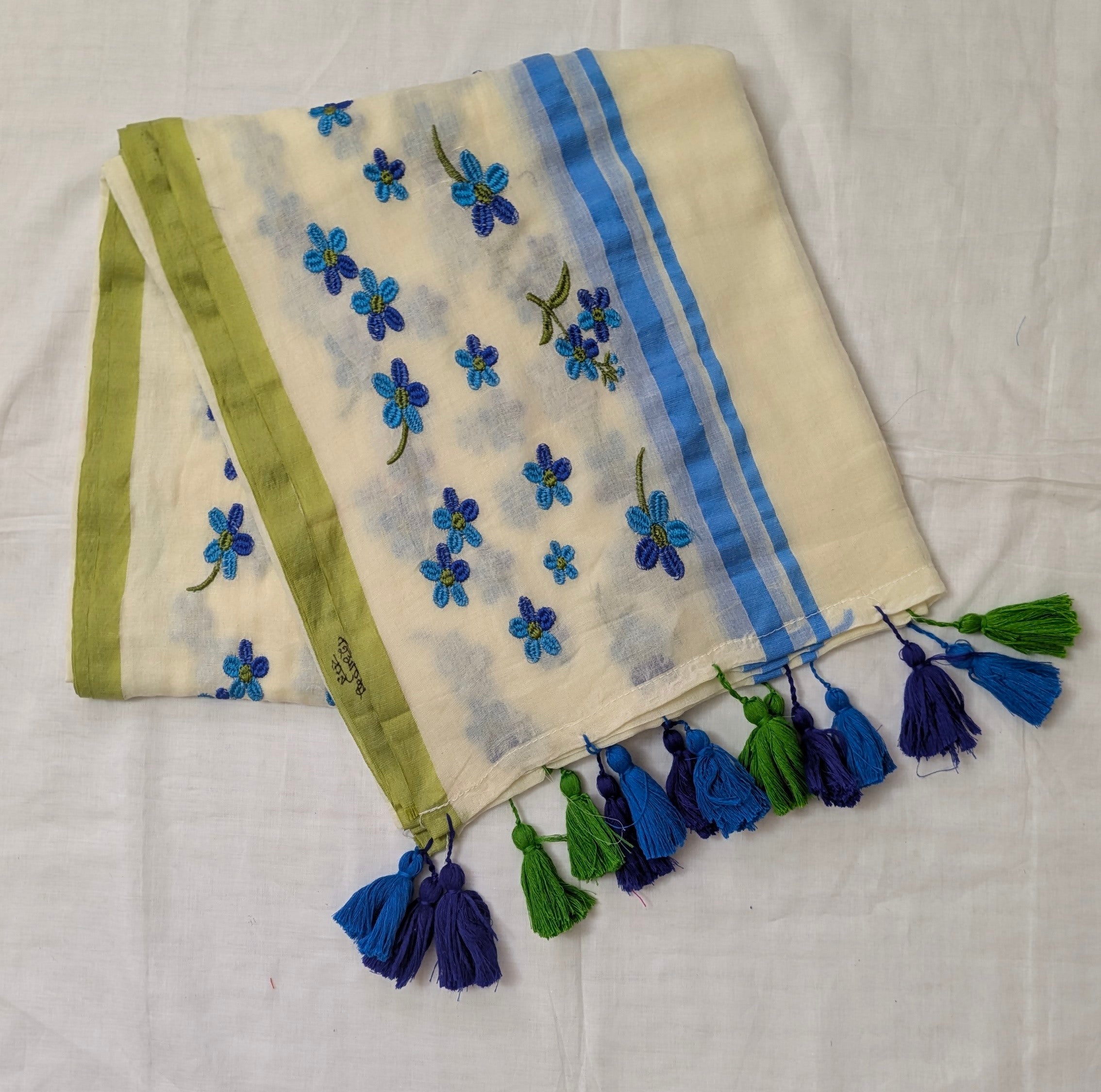 Mul Cotton Hand Woven Saree